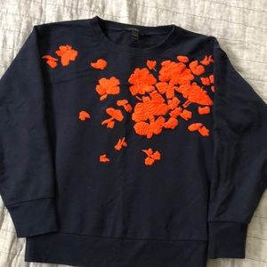 J.Crew embroidered sweatshirt